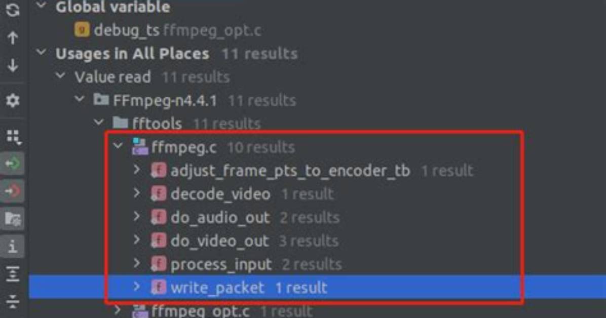 Ffmpeg Debug Verbosity