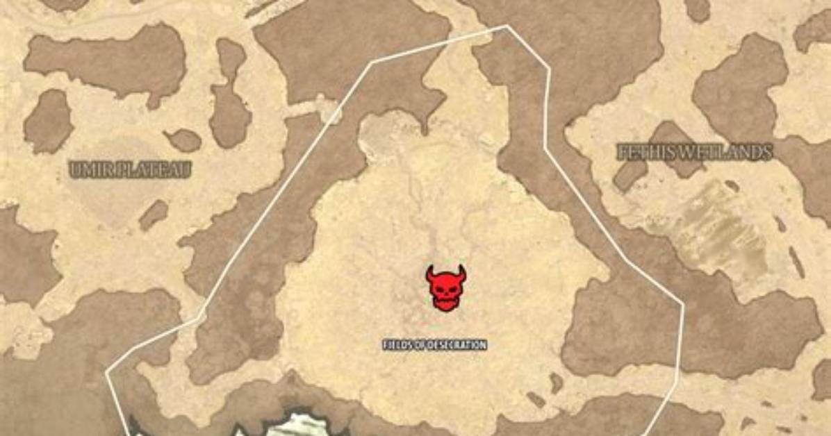 Fields of Desecration Map for Diablo 4