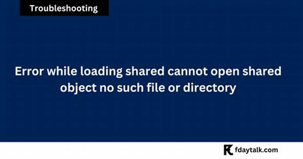 Files Exist, but "Cannot Open Shared Object File: No Such File or Directory" 20.04