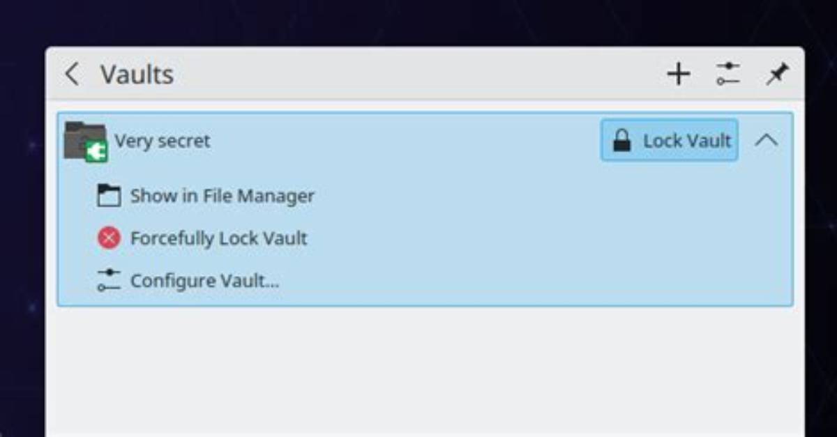 Files Missing from a Kde Vault Encrypted Folder
