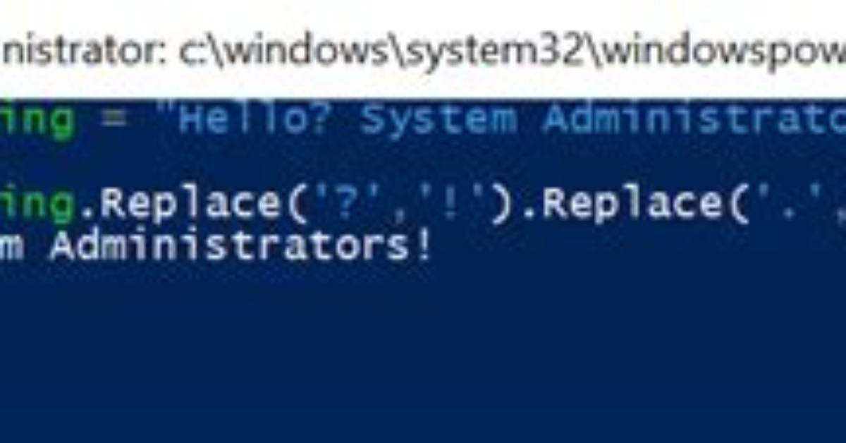 Find and Replace Special Characters Powershell
