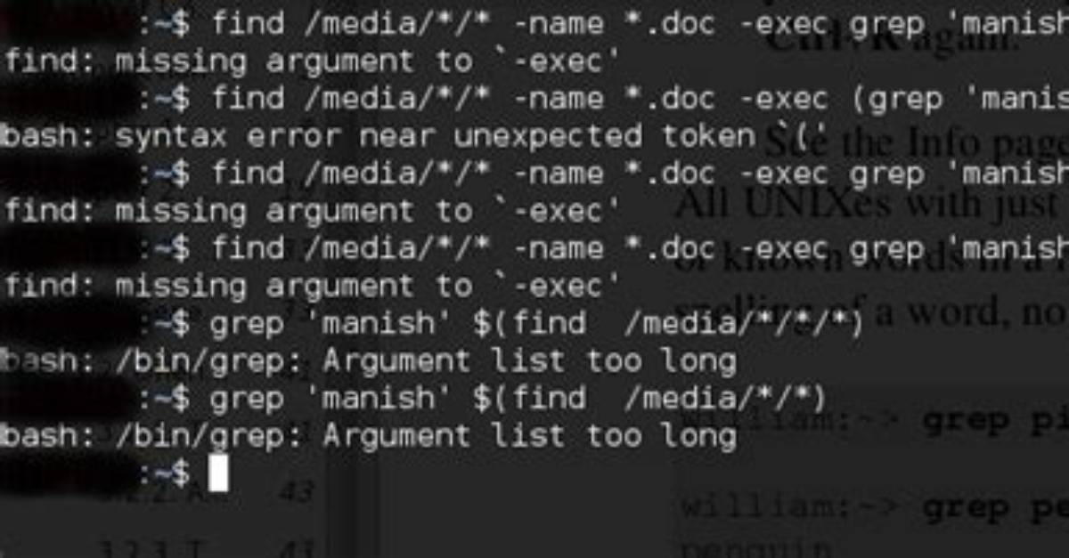 "Find: Missing Argument to `-Exec'" When Using "-Exec Rm -F {}\"