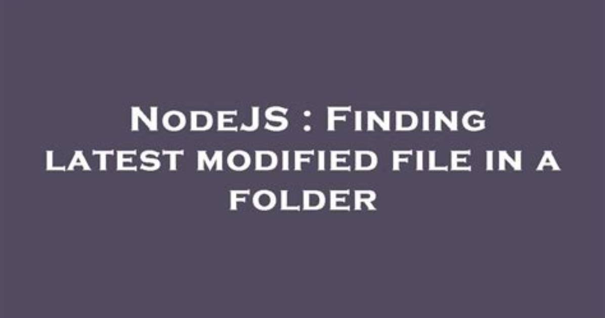 Finding Latest File in a Folder and Opening It (Vba Access)