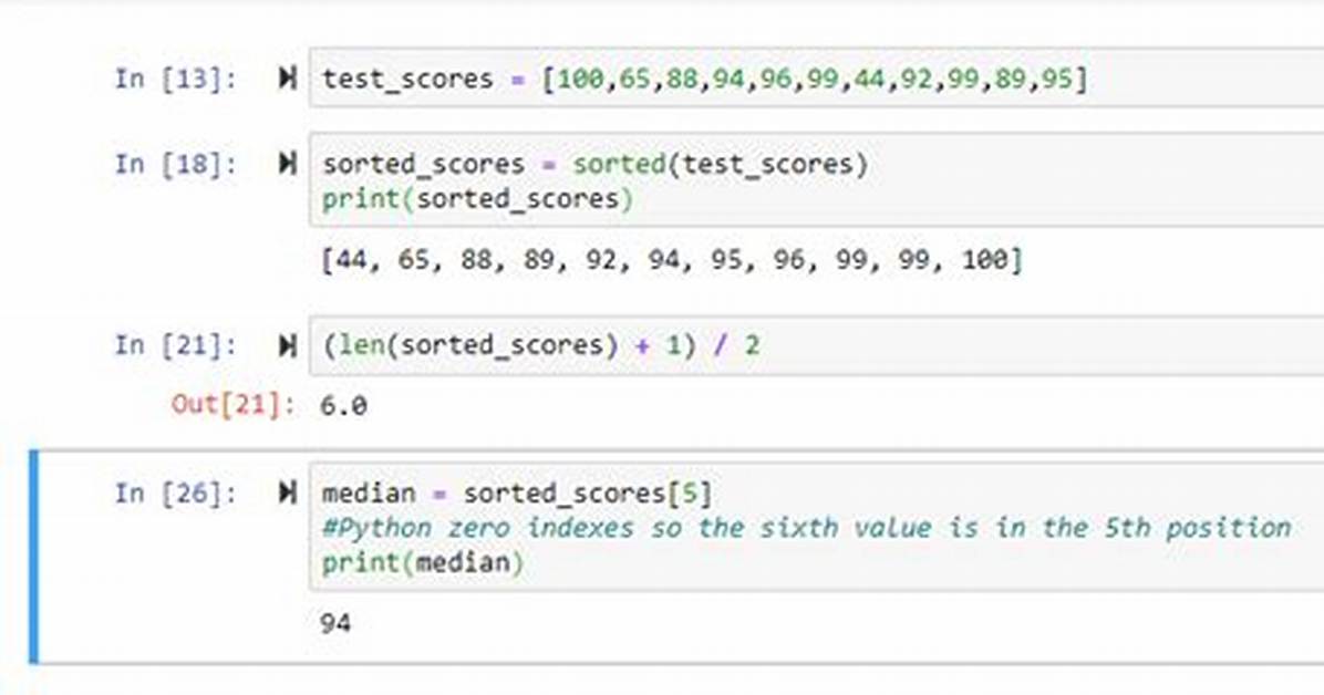 Finding Median of List in Python