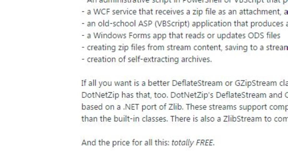 Finding the Ionic. Zip. Dll in Dotnetzip