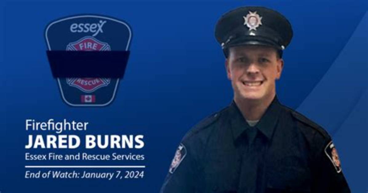 Firefighter Jared Burns Died: Windsor Community Mourns