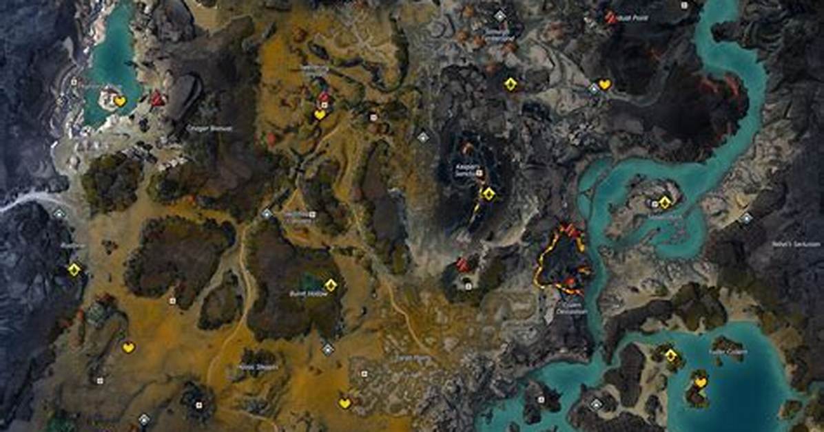 Fireheart Rise Map Guild Wars 2