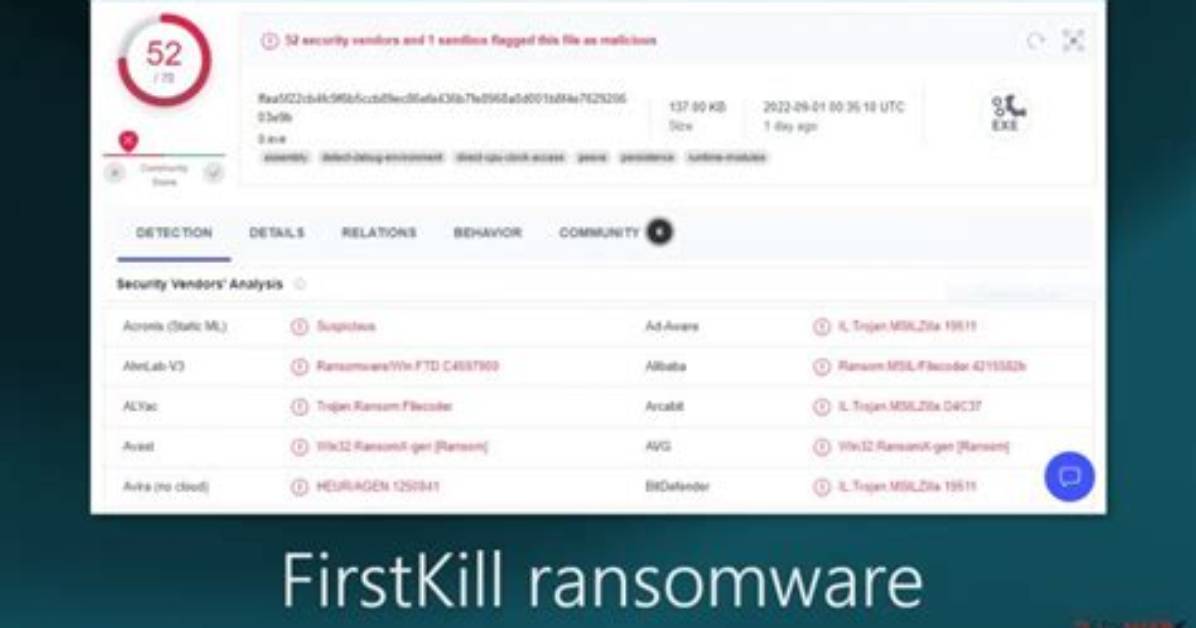 Firstkill Ransomware 🔐 (. Firstkill File) — Removal Guide