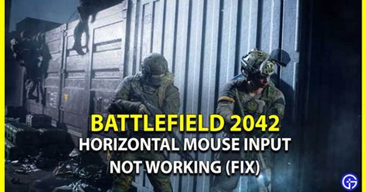 Fix Battlefield 2042 Horizontal Mouse Input Not Working