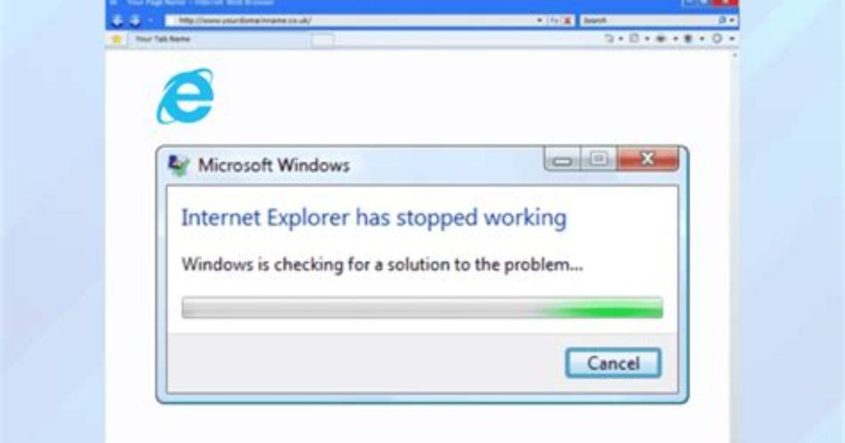 Fix Internet Explorer Crashes at Startup?
