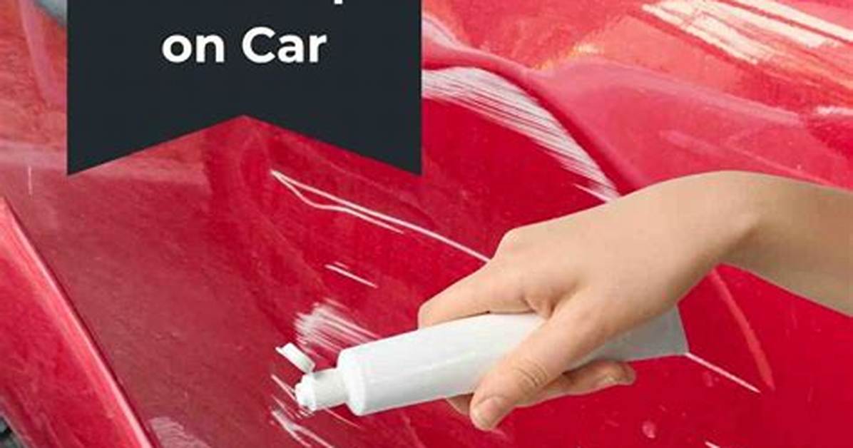 Fix Paint Chips on Car