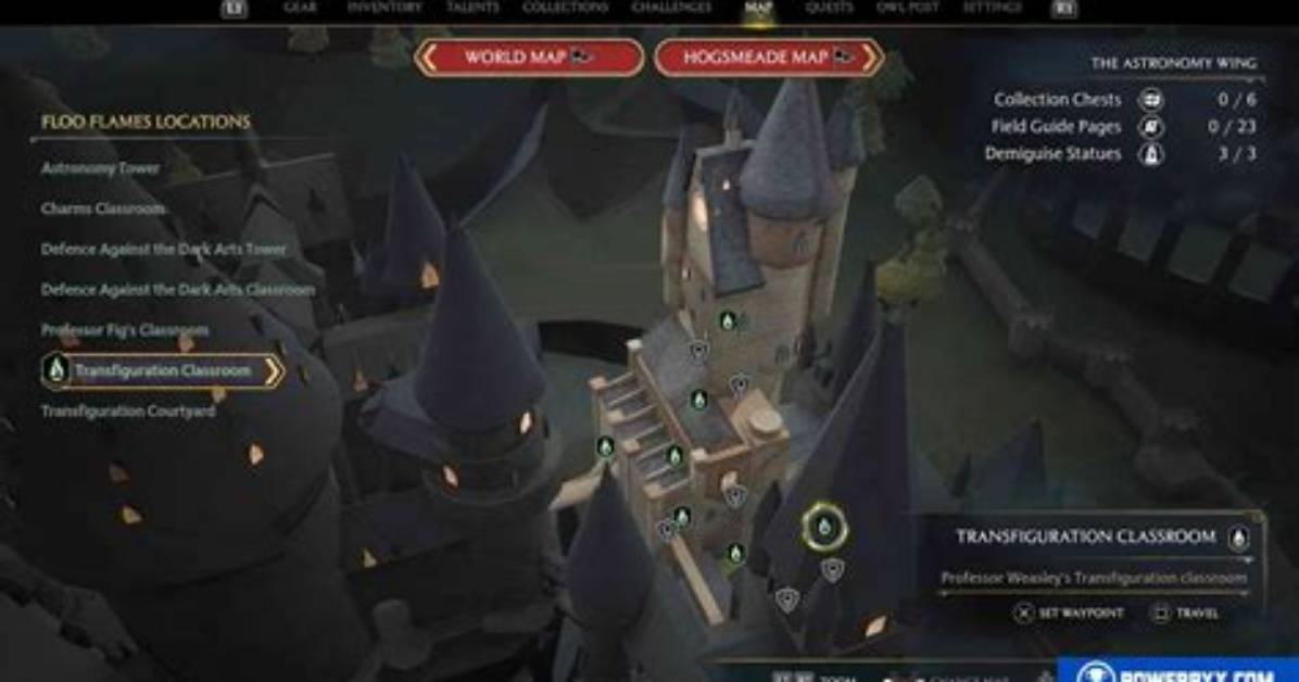 Floo Flames, Hogwarts Legacy Points of Interest