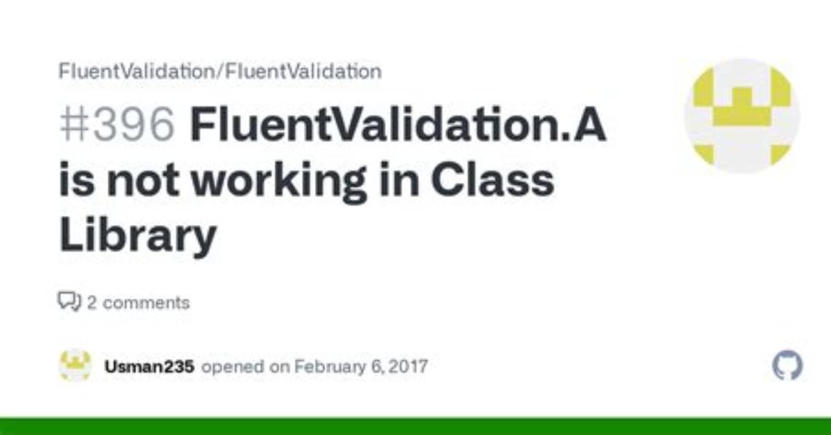 Fluentvalidation. Aspnetcore Is Not Working in Class Library