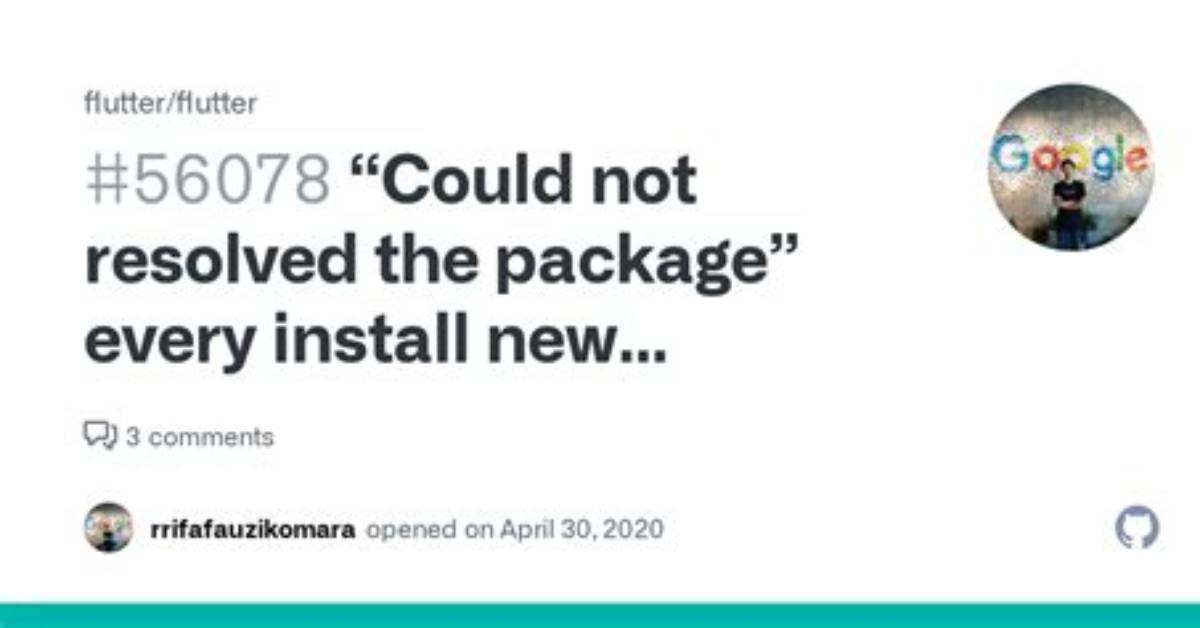 Flutter: "Could Not Resolved the Package" Every Install New Packages