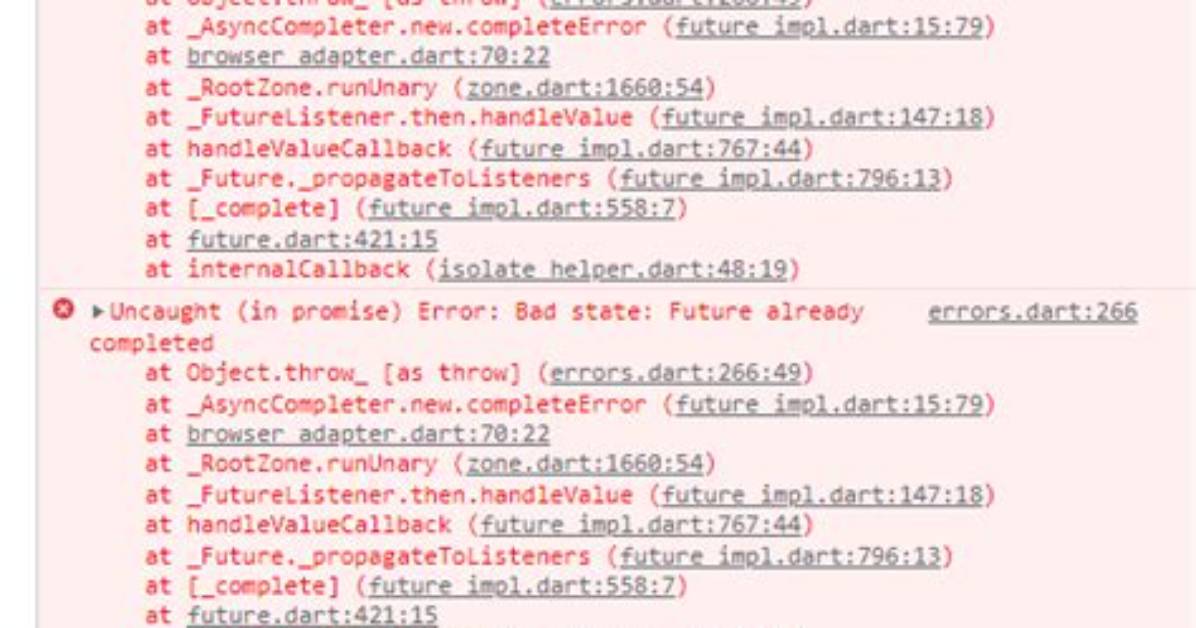 Flutter Dio Interceptor Error: Bad State: Future Already Completed