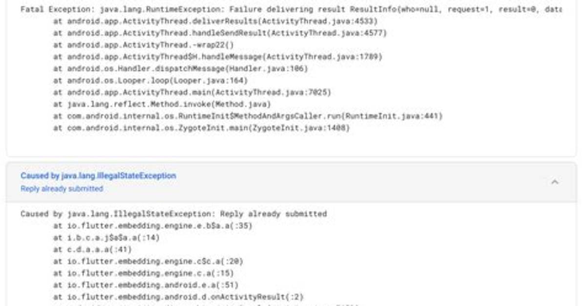 Flutter: How to Fix Java. Lang. Runtimeexception: Unable to Instantiate Application
