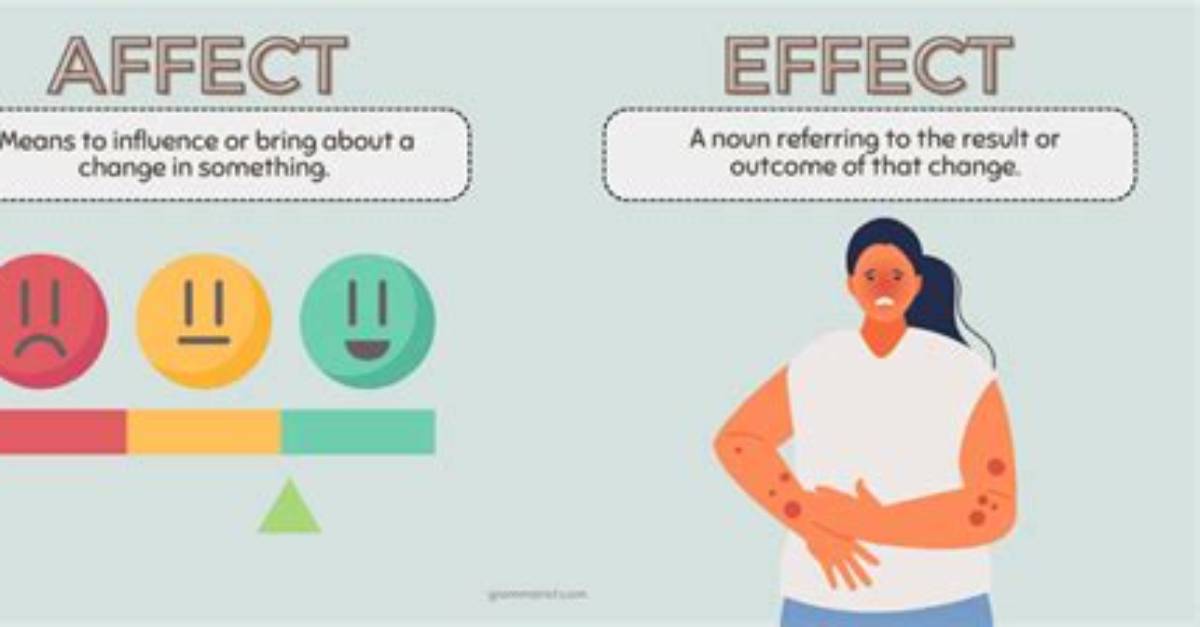 For Affect or Effect?