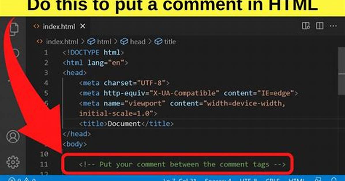 For Comment in Html?