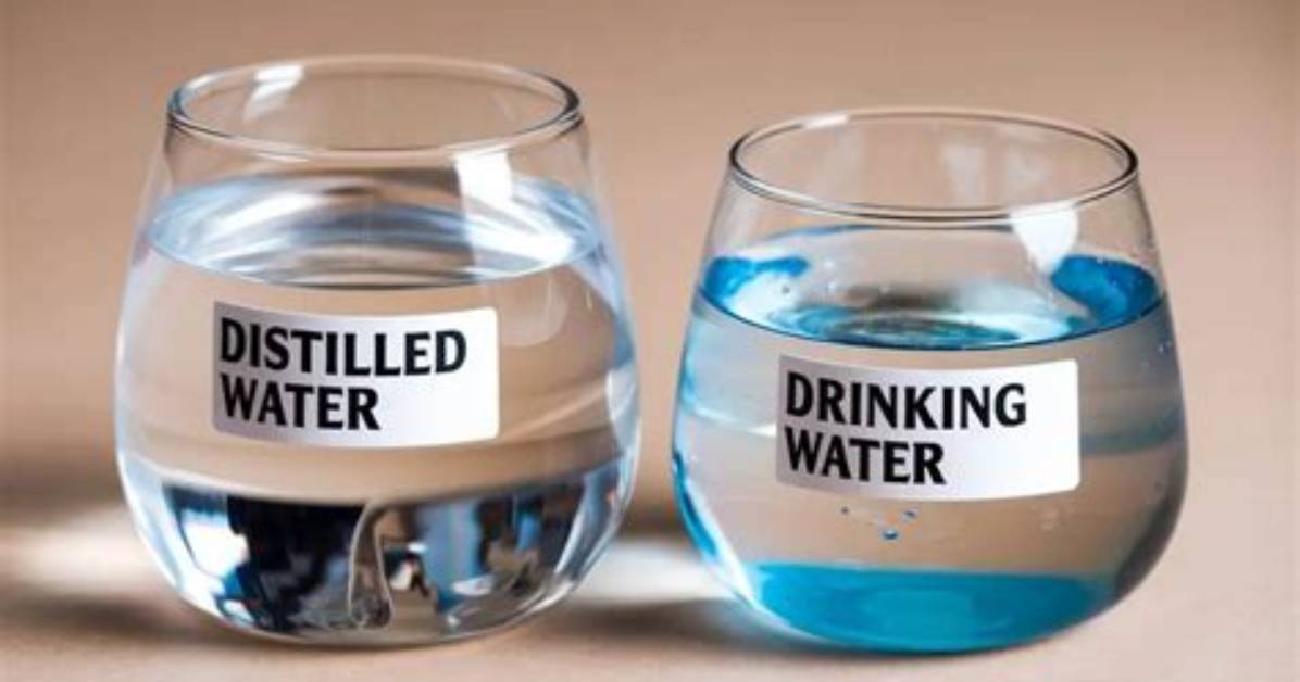 For Drinking Distilled Water Is?