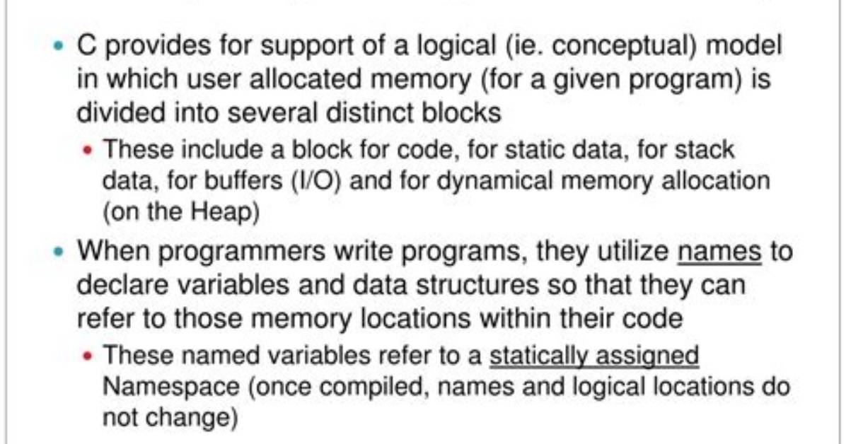 For Dynamically Allocated Memory?