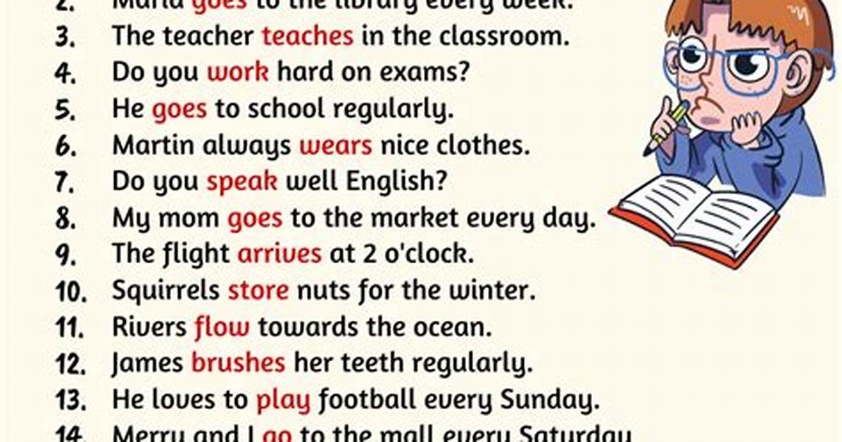For Example of Simple Present Tense?