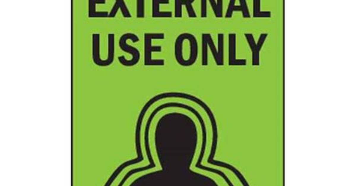 For External Use Only Meaning?