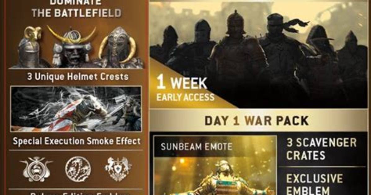For Honor Season Pass Detailed, Adds Early Access to Six New Heroes, More