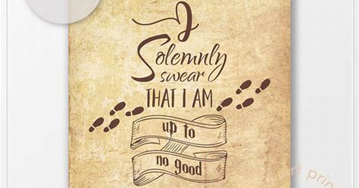 For I Do Solemnly Swear?