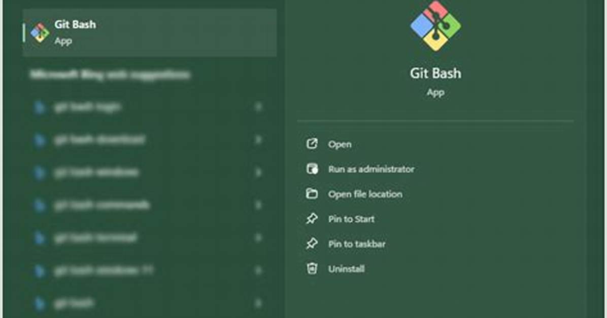 For in Git Bash?