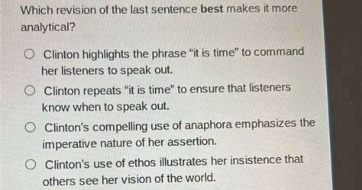 For Insistence in a Sentence?