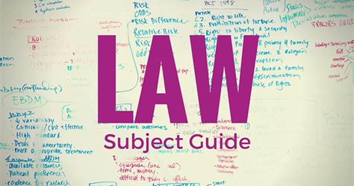 For Law Which Subjects Needed?