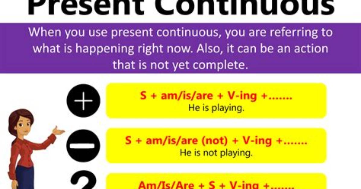 For Present Continuous Tense?