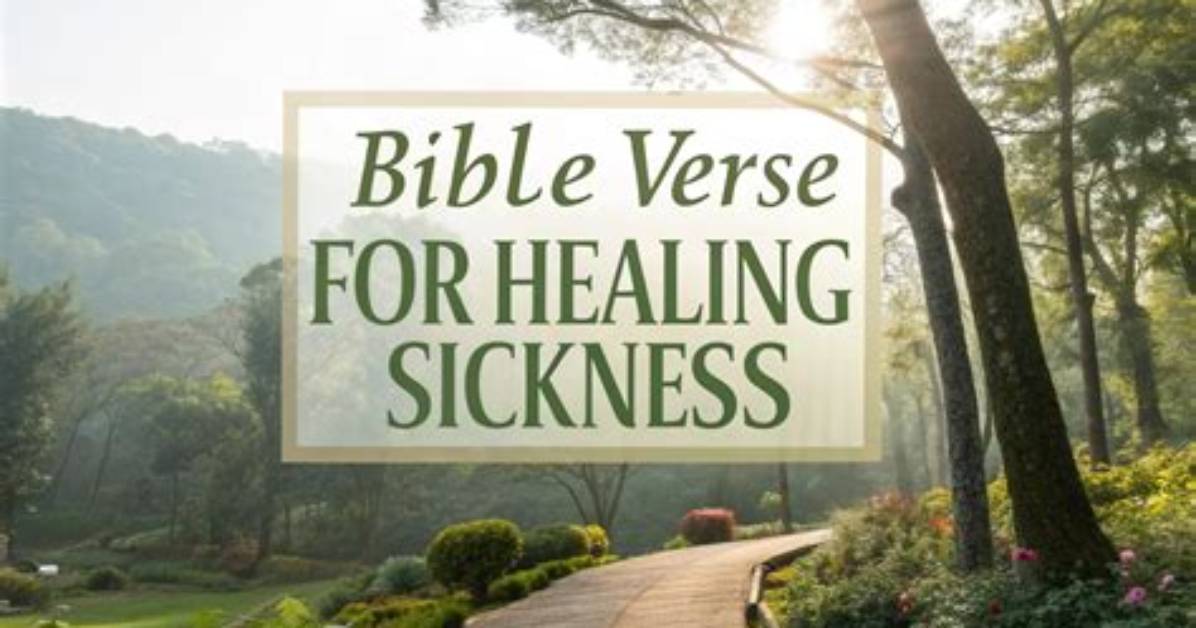 For Sickness Bible Verse?