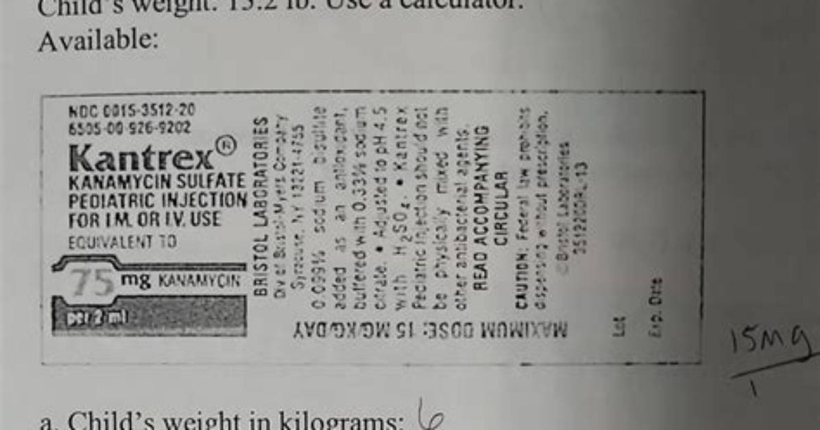 For What Purpose Would Kanamycin Be Ordered?