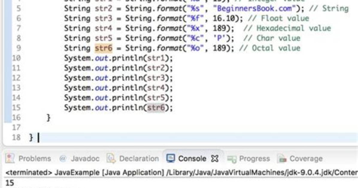 Format an Integer Using Java String Format