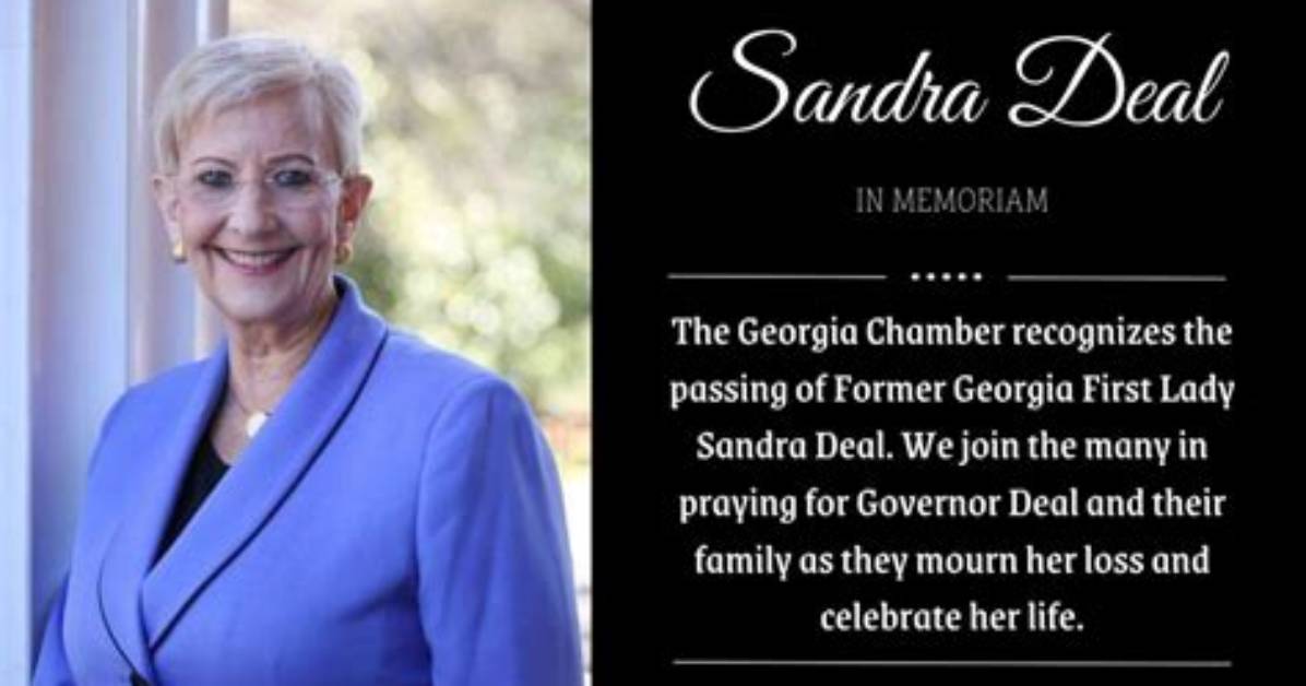 Former Georgia First Lady Sandra Deal and Governor Nathan Deal Wife Passed Away at 80