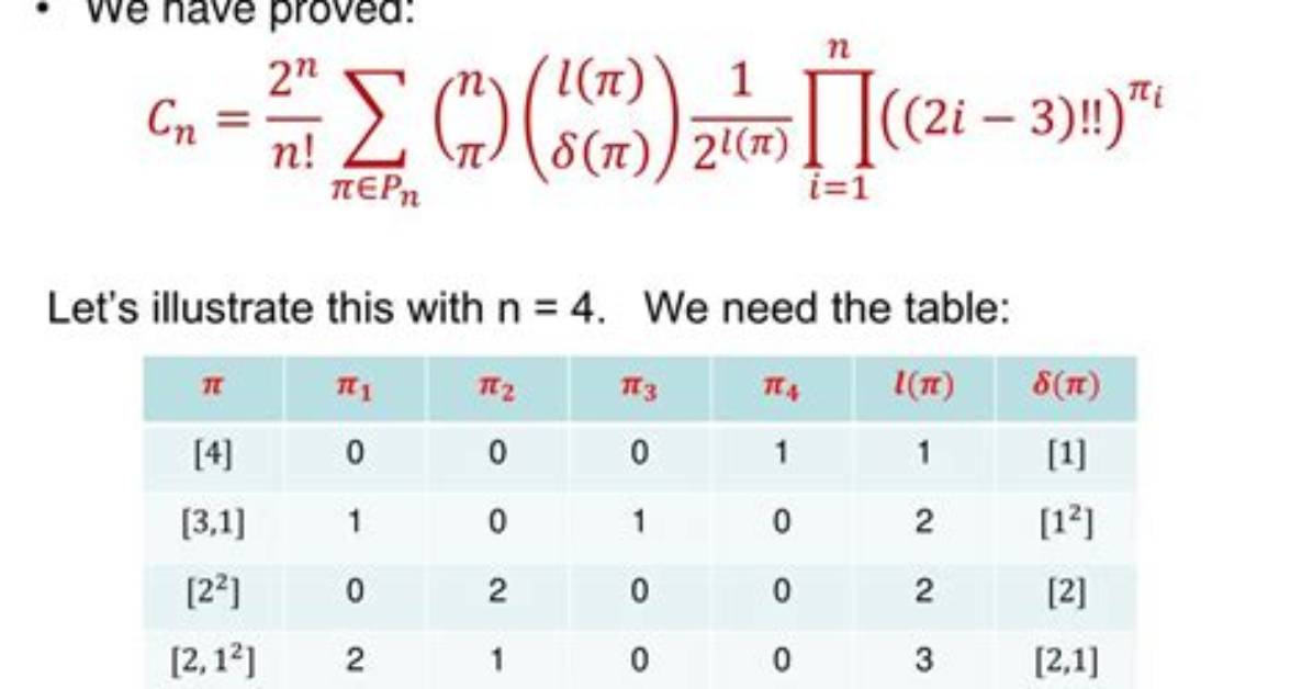 Formula for Catalan Numbers?