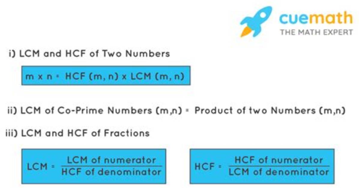 Formula for Hcf and Lcm?