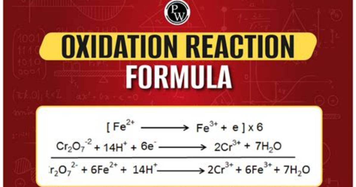 Formula for Oxidation Reduction Reaction?
