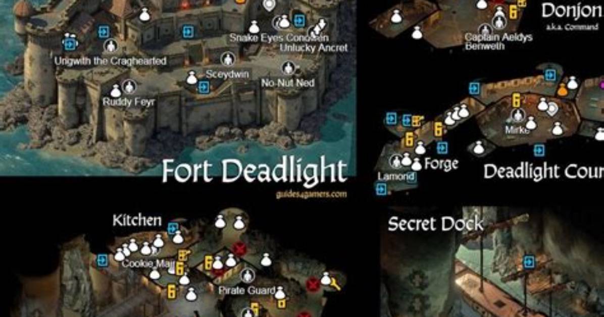 Fort Deadlight, Pillars of Eternity Ii: Deadfire Map