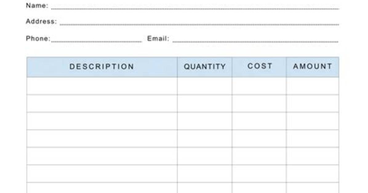 Free Invoice Template