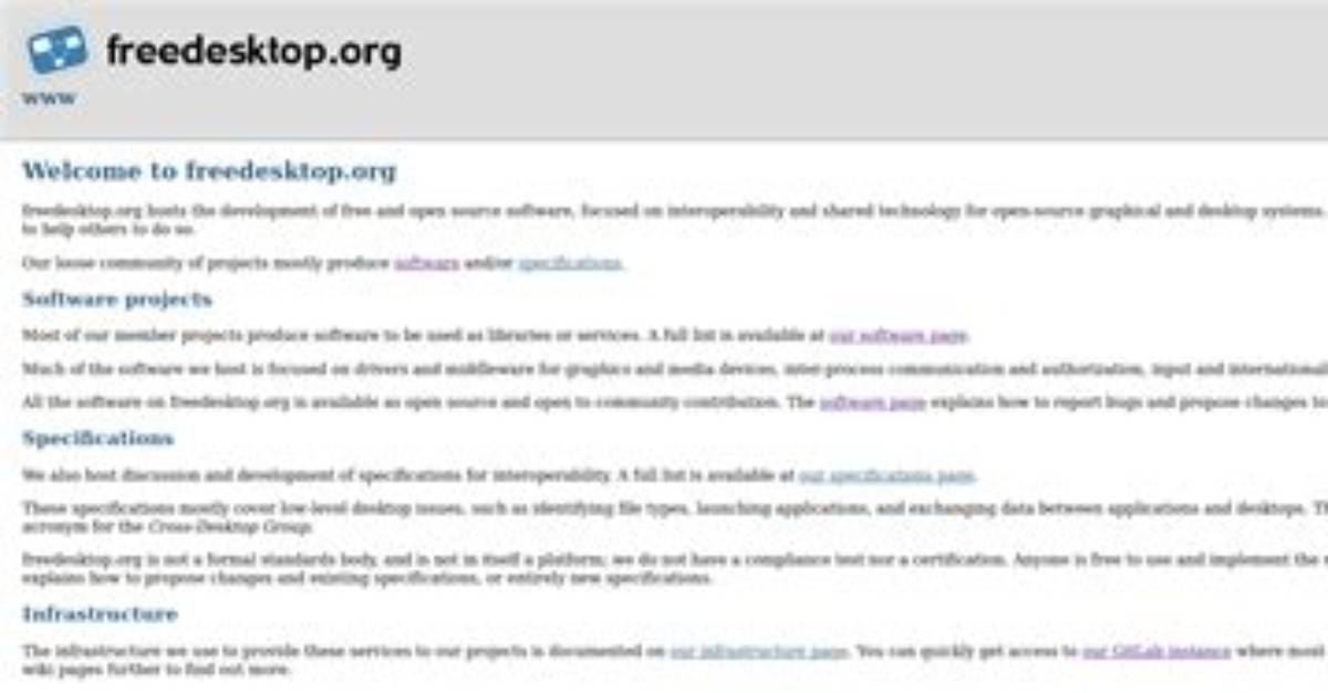 Freedesktop. Org Failure