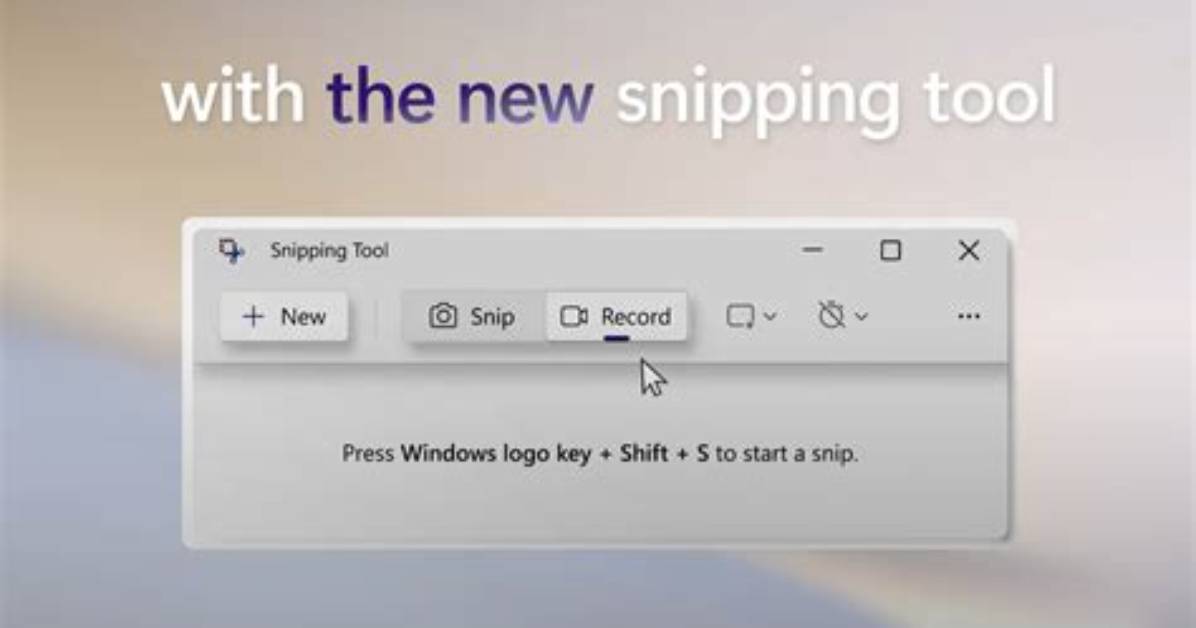 Frequent Question: Does Windows 8 Have Snipping Tool?