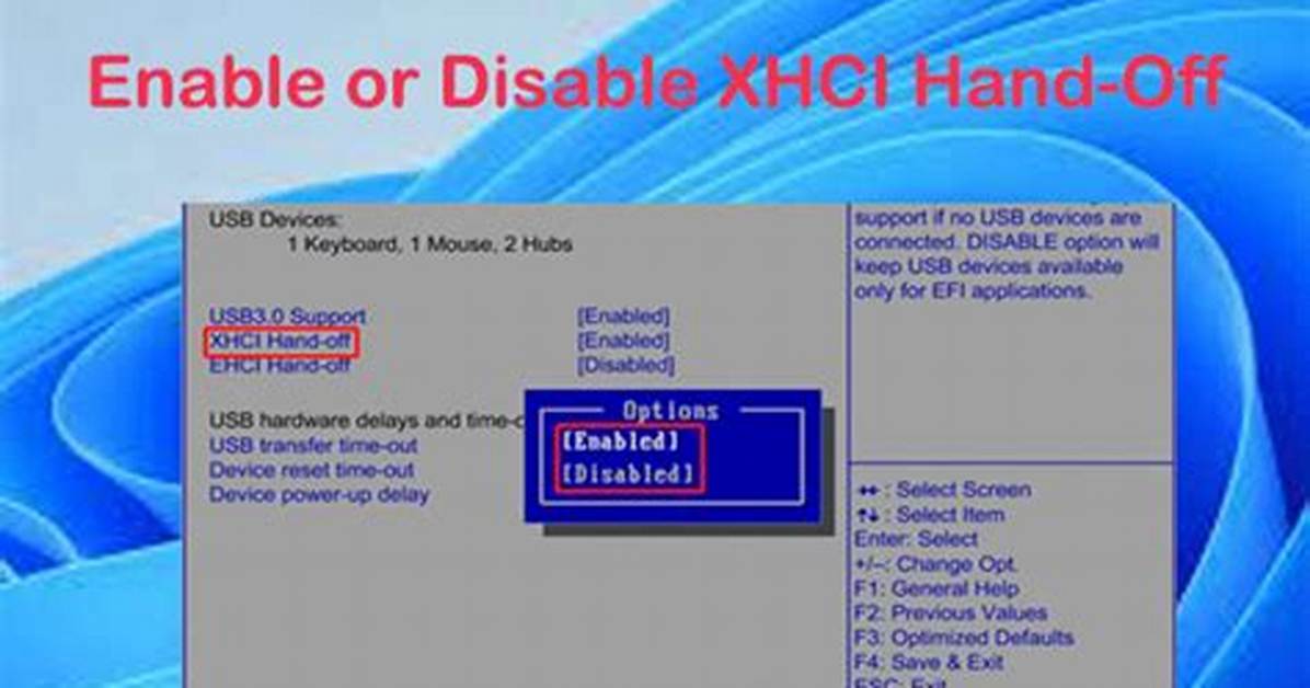 Frequent Question: How Do I Enable Xhci in Bios?