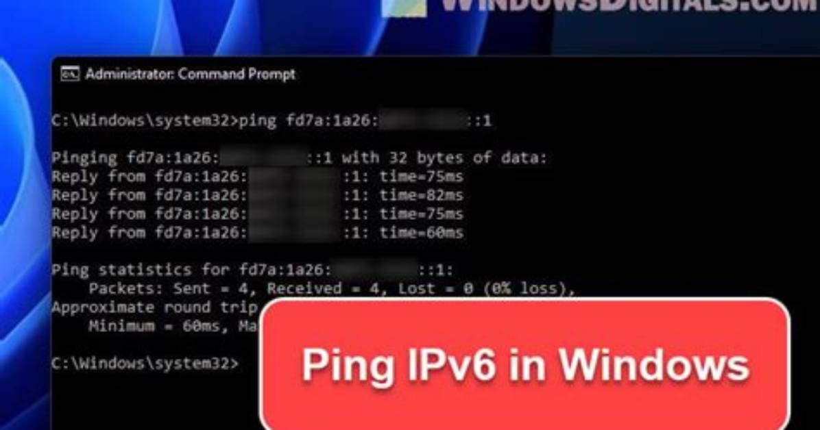 Frequent Question: How Do You Ping Ipv6 Address in Linux?