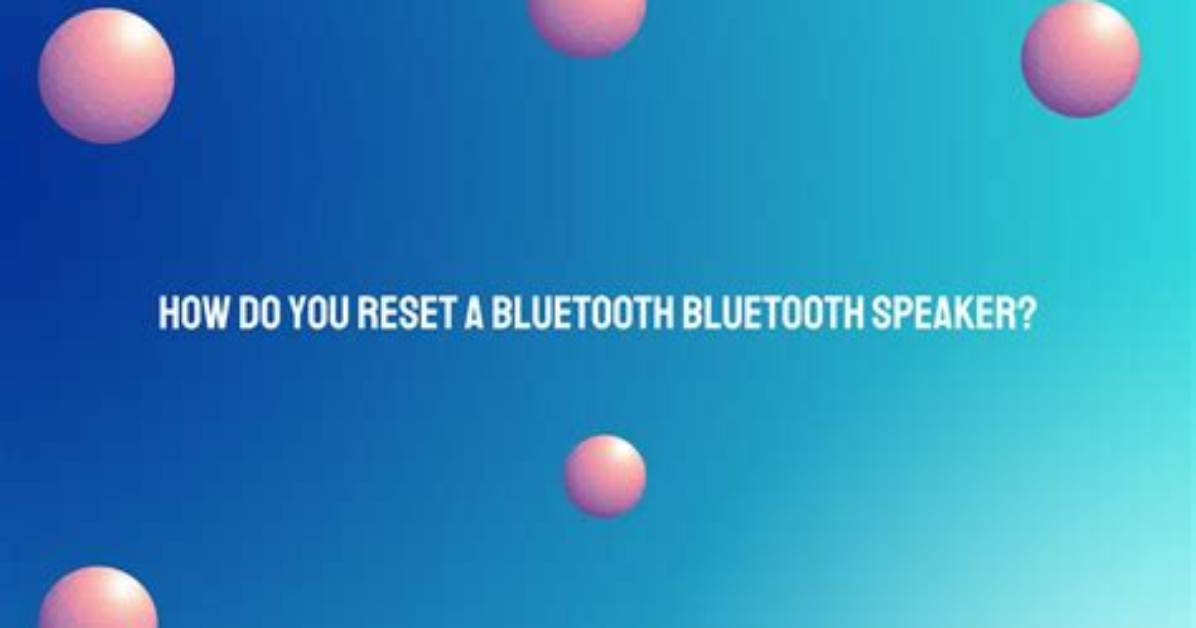 Frequent Question: How Do You Reset Bluetooth on Windows 8?