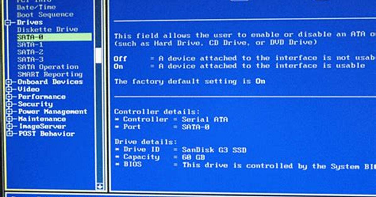 Frequent Question: How Enable Drive in Bios?