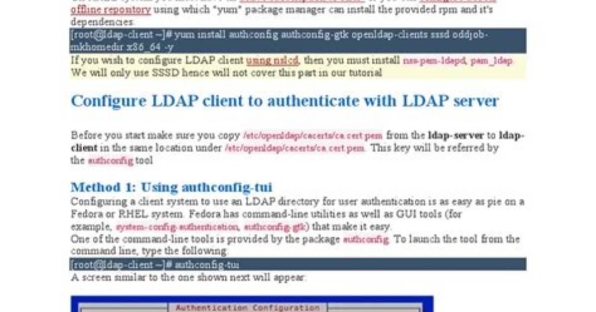Frequent Question: How Install Ldap Client in Linux?