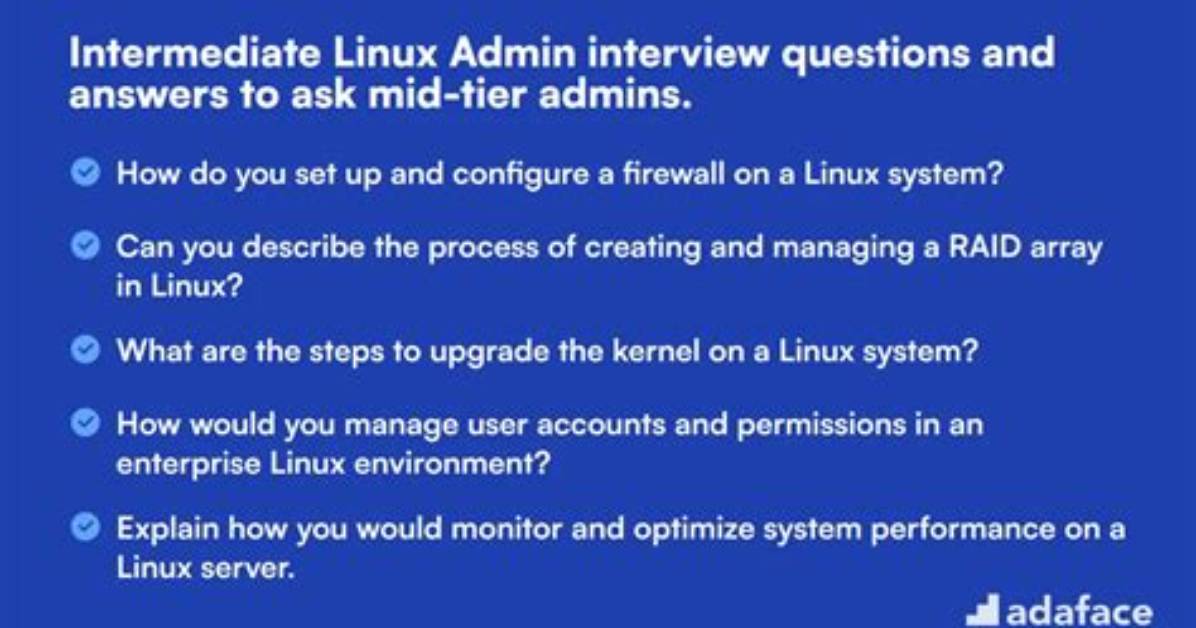 Frequent Question: What Does a Linux Admin Do?