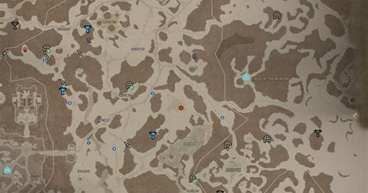 Frigid Expanse Map for Diablo 4
